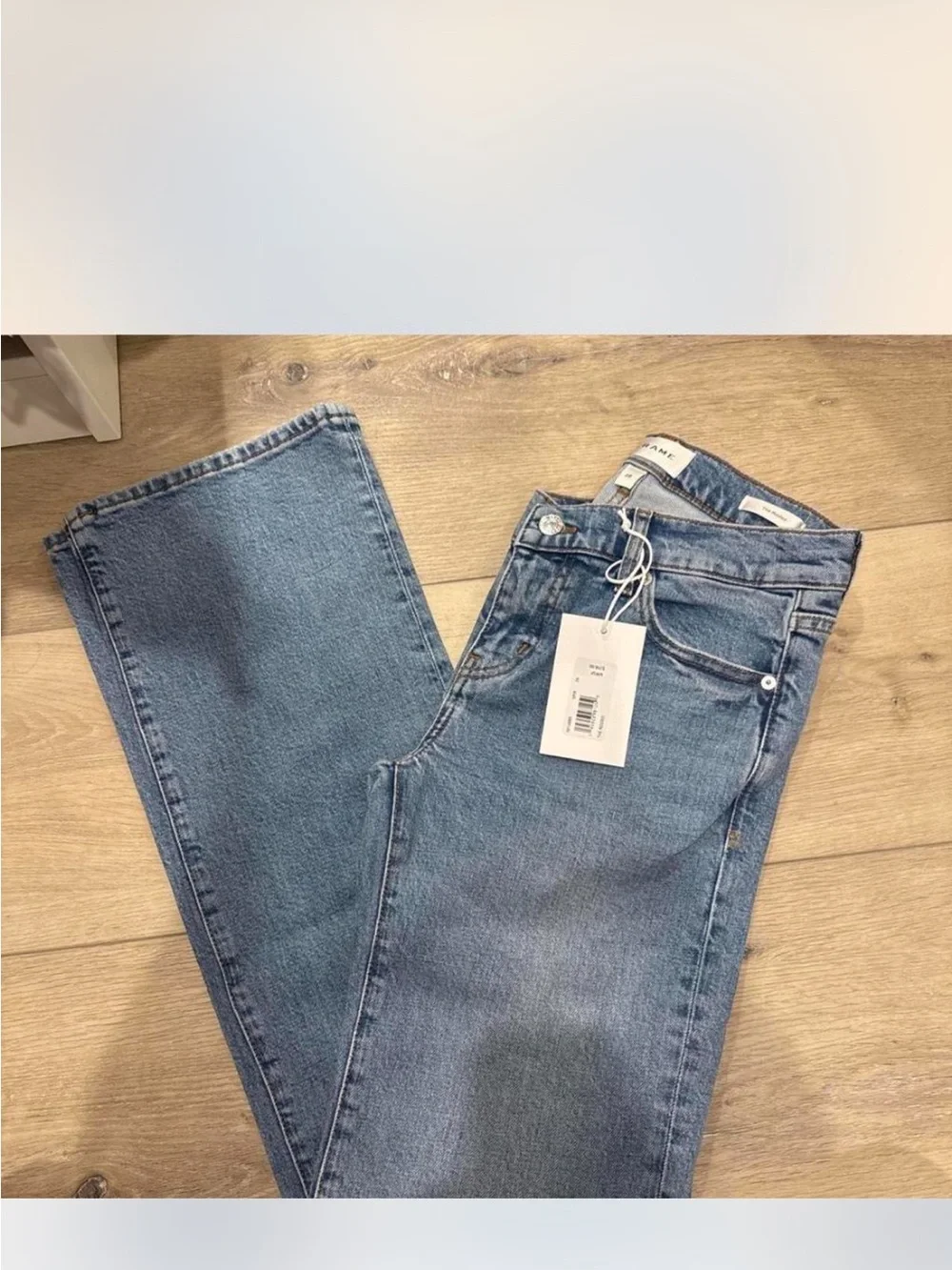 Frame The Rodeo Low Rise Denim in color Spirit - Picture 3 of 5